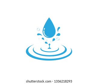 Illustration of Water Splash Vector Icon