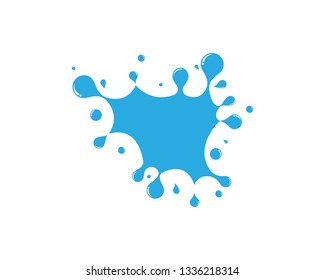 Illustration of Water Splash Vector Icon