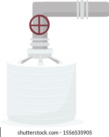 illustration for water tank - isolated vector 