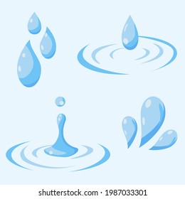 ilustración vector de agua alta resolución