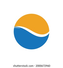 illustration of Water wave logo vector design