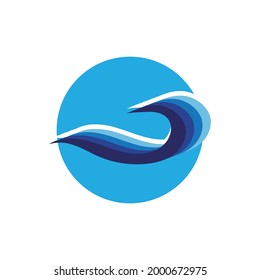 illustration of Water wave logo vector design