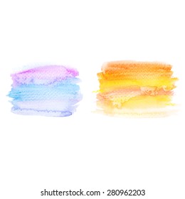 Illustration of watercolor stain.Vector