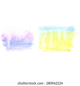 Illustration of watercolor stain.Vector