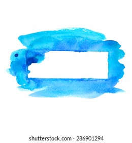 Illustration of watercolor stain.Vector
