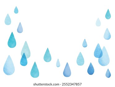 Illustration of watercolor style drops