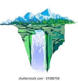 Illustration "Waterfall"