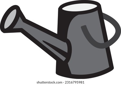 Illustration of watering can cute cartoon vector icon