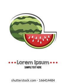 illustration of  watermelon 