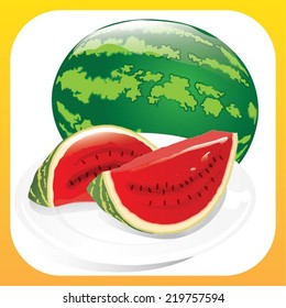 Illustration of watermelon
