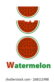 Illustration of a watermelon