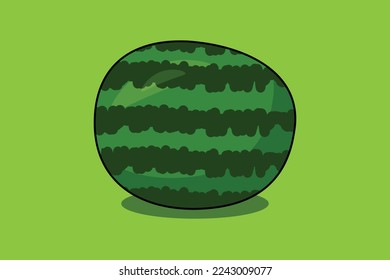 illustration of a watermelon vector design