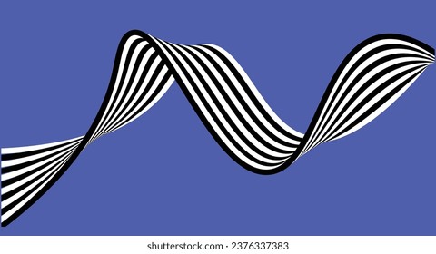illustration of an wave blue color background