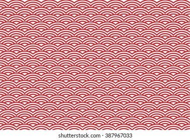 Illustration Wave Crest Pattern Stock Vector (Royalty Free) 387967033 ...