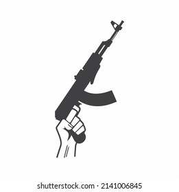 ilustración de armas de guerra, arte vectorial.