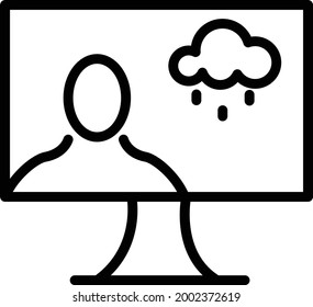 illustration of weather and disaster news information such as sunny weather, heavy rain, volcanic eruption, flood disaster