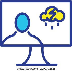 illustration of weather and disaster news information such as sunny weather, heavy rain, volcanic eruption, flood disaster