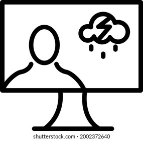 illustration of weather and disaster news information such as sunny weather, heavy rain, volcanic eruption, flood disaster