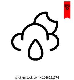 illustration of weather flat icon