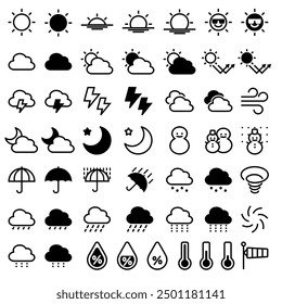 It is an illustration of the weather icon. I made it with a simple line drawing.