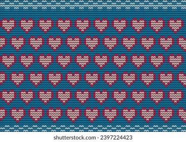 Illustration of weaving textile pattern on black background.
