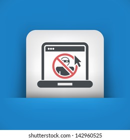 Illustration of web access data protection