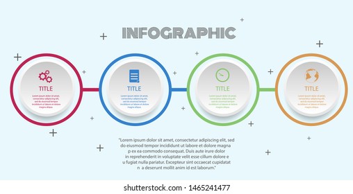Illustration web analytics infographic  design  vector eps 10