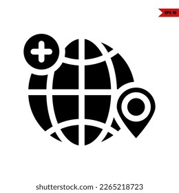Illustration des Web-Browser-Glyph-Symbols
