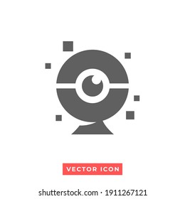ilustración de un icono de cámara web. símbolo de vector.