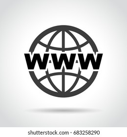 Illustration of web icon on white background
