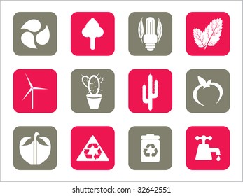 ilustración de iconos web con fondo