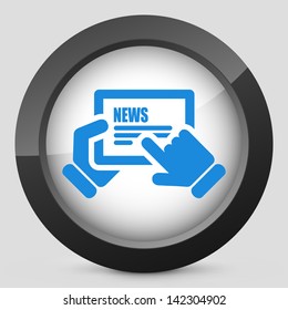 Illustration of web journal icon