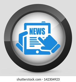 Illustration of web journal icon