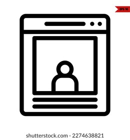 illustration of web page line