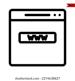 illustration of web page line