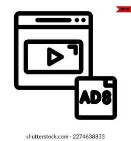 illustration of web page line