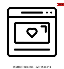 illustration of web page line