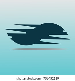 Illustration web template logo of plane  - vector