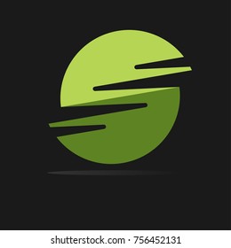 Illustration web template logo of plane  - vector