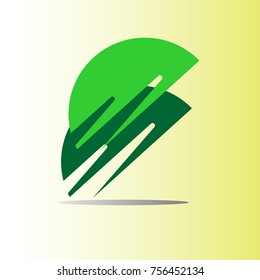 Illustration web template logo of plane  - vector