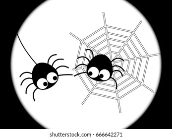Illustration of the Web and two Helping Each Other