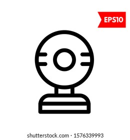 illustration of webcam flat icon