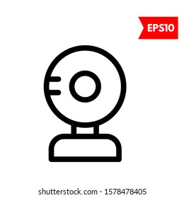 illustration of webcam flat icon