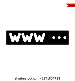 illustration of website glyph icon