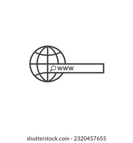 illustration of website, website icon, vector art.