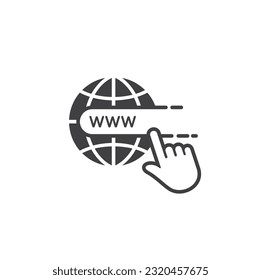 illustration of website, website icon, vector art.