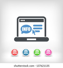 illustration of website "info" icon