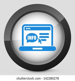 illustration of website "info" icon