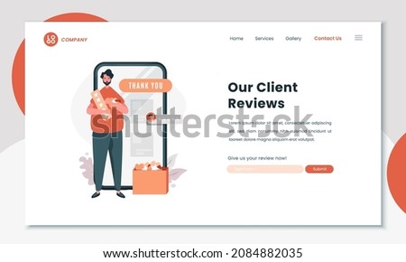 Illustration for website starter kit for startup business or corporate profile concept