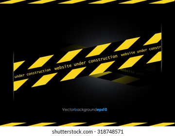 Ilustración de un sitio web en construcción